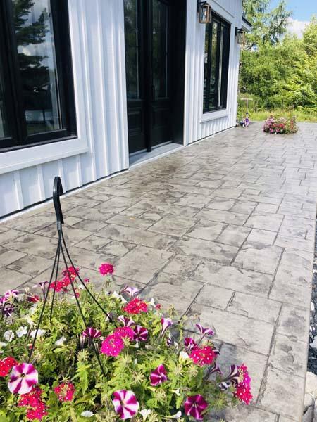 Stamped concrete Sherbrooke