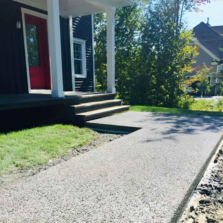 Stamped concrete work Sherbrooke
